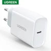 UGREEN 65W GaN зарядно устройство Quick Charge 4.0 3.0 Type C PD USB зарядно с QC 4.0 3.0 бързо зарядно за iPhone 16 15 14 Xiaomi лаптоп