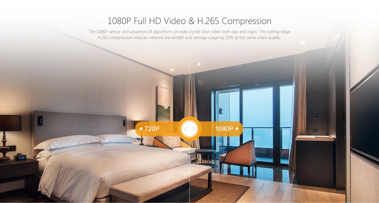 IMOU Cue 2C 1080P Охранителна екшън камера Вътрешна камера Бебешки монитор CCTV Видеонаблюдение Мини Wifi IP камера Нощно виждане
