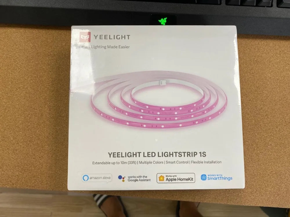 Yeelight RGB lightstrip 1S Интелигентна светлинна лента Умен дом Телефон Приложение Wi-Fi Цветна агнешка LED 2M до 10M 16 милиона 60 LED