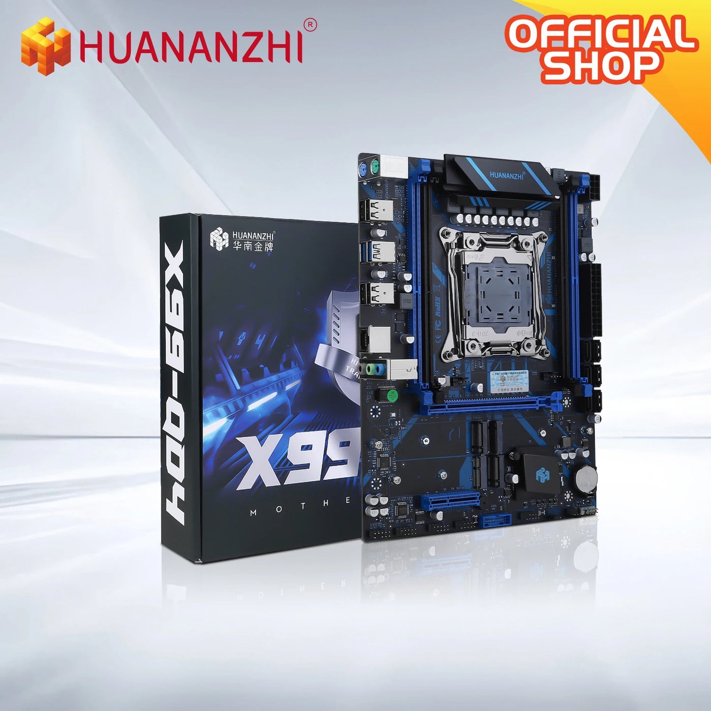Дънна платка HUANANZHI X99 QD4 LGA 2011-3 XEON X99 Intel E5 2640 2666 2670 2696 V3 V4, поддръжка на DDR4 RECC NON-ECC памет NVME RU