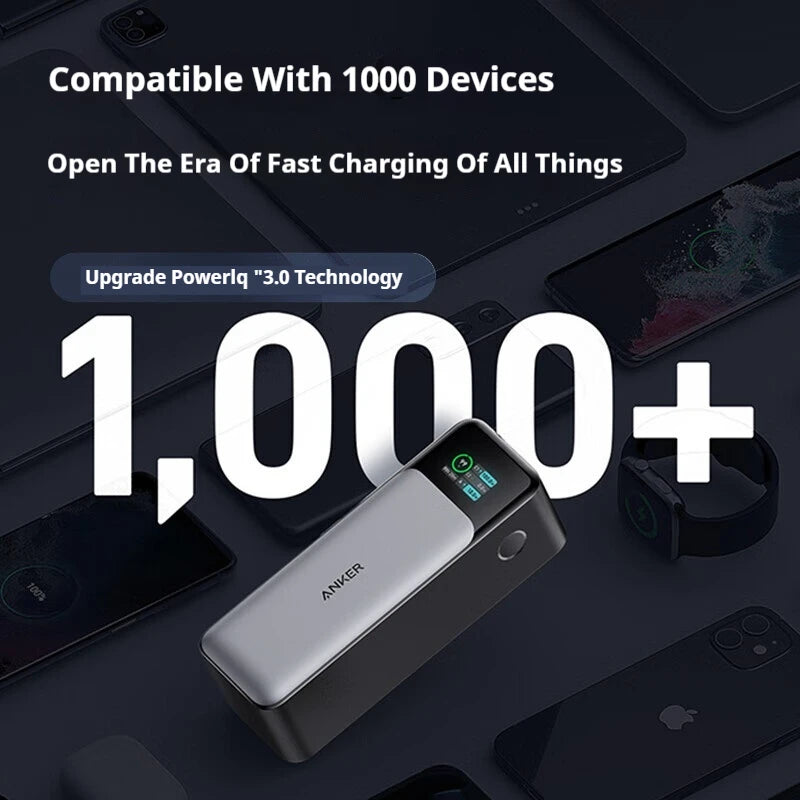 Преносима външна батерия Anker Prime 737, 140 W, двупосочно бързо зареждане, 24000 mAh, за iPhone, Pro, MacBook, лаптоп