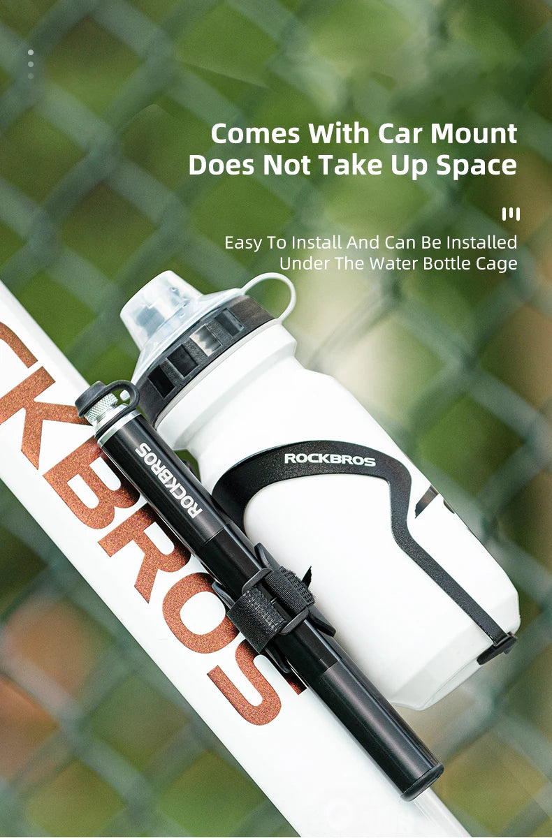Велосипедна помпа ROCKBROS, мини преносима, 160 PIS, високо налягане, AV/FV, MTB, шосеен велосипед, аксесоари за колоездене