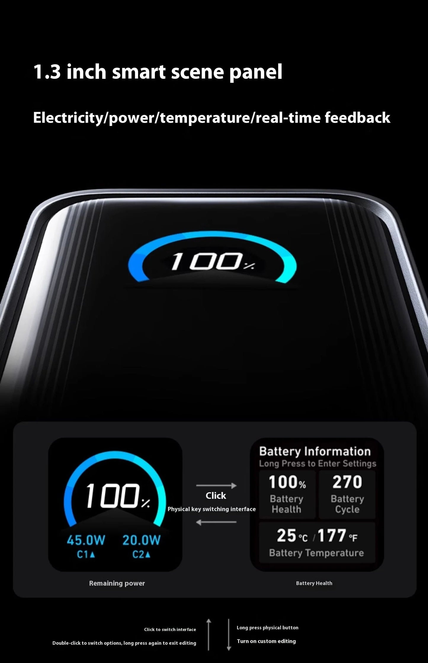ANKER Prime 2-в-1 Power Bank 65W преносимо зарядно с щепсел GaN PD бързо зареждане 9600mAh мобилна Power Bank за iPhone, лаптоп
