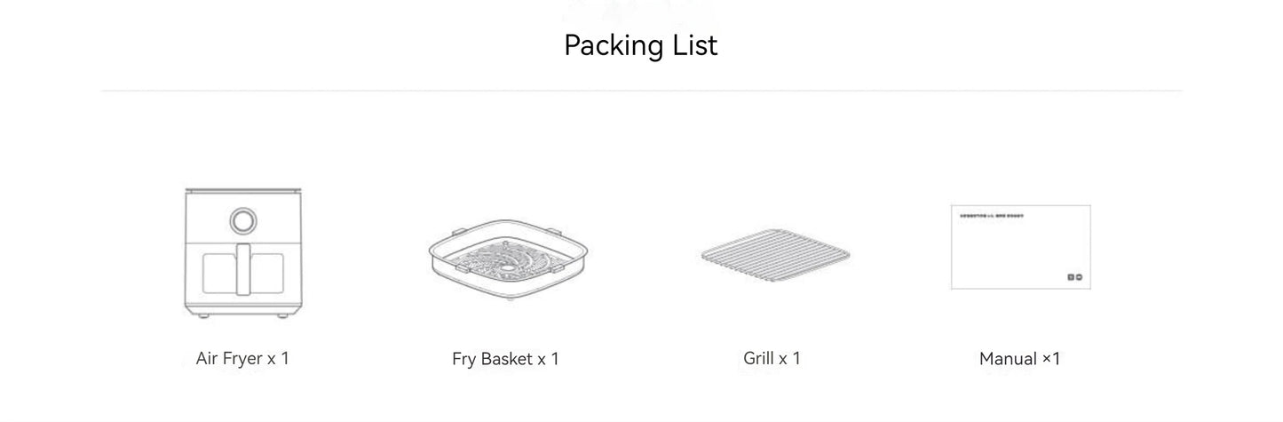 XIAOMI MIJIA Smart Air Fryer 6.5L Tender Roared Version Low Oil Light Fat Fryer Multifunctional Homemake Gearbest Cookie Firsts