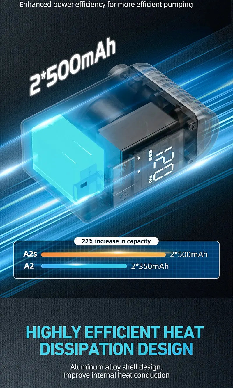 CYCLAMI A2S 120 PSI Мини електрическа помпа Преносима велосипедна безжична помпа за въздух Presta Schrader Valve FV AV Колоездене MTB Шосеен велосипед