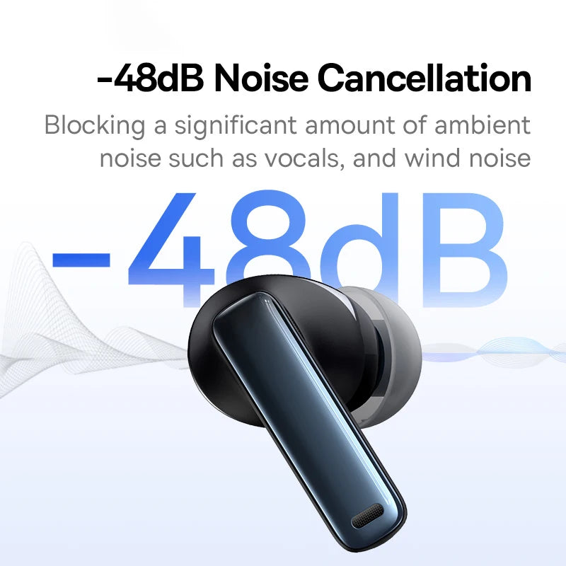 Baseus Bowie M2s -48dB ANC Безжични Bluetooth 5.3 3D пространствено аудио слушалки HiFi качество 0.038" ниска латентност слушалки