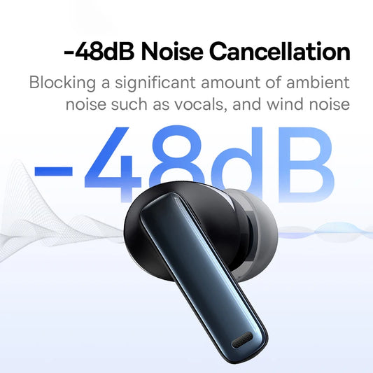 Baseus Bowie M2s -48dB ANC Безжични Bluetooth 5.3 3D пространствено аудио слушалки HiFi качество 0.038" ниска латентност слушалки
