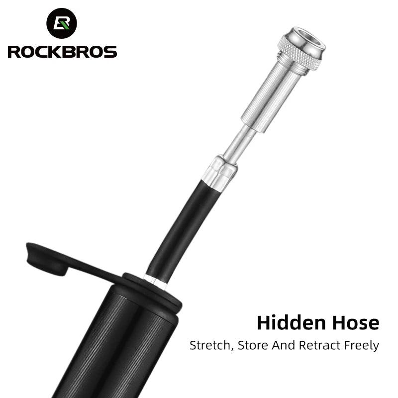 Велосипедна помпа ROCKBROS, мини преносима, 160 PIS, високо налягане, AV/FV, MTB, шосеен велосипед, аксесоари за колоездене