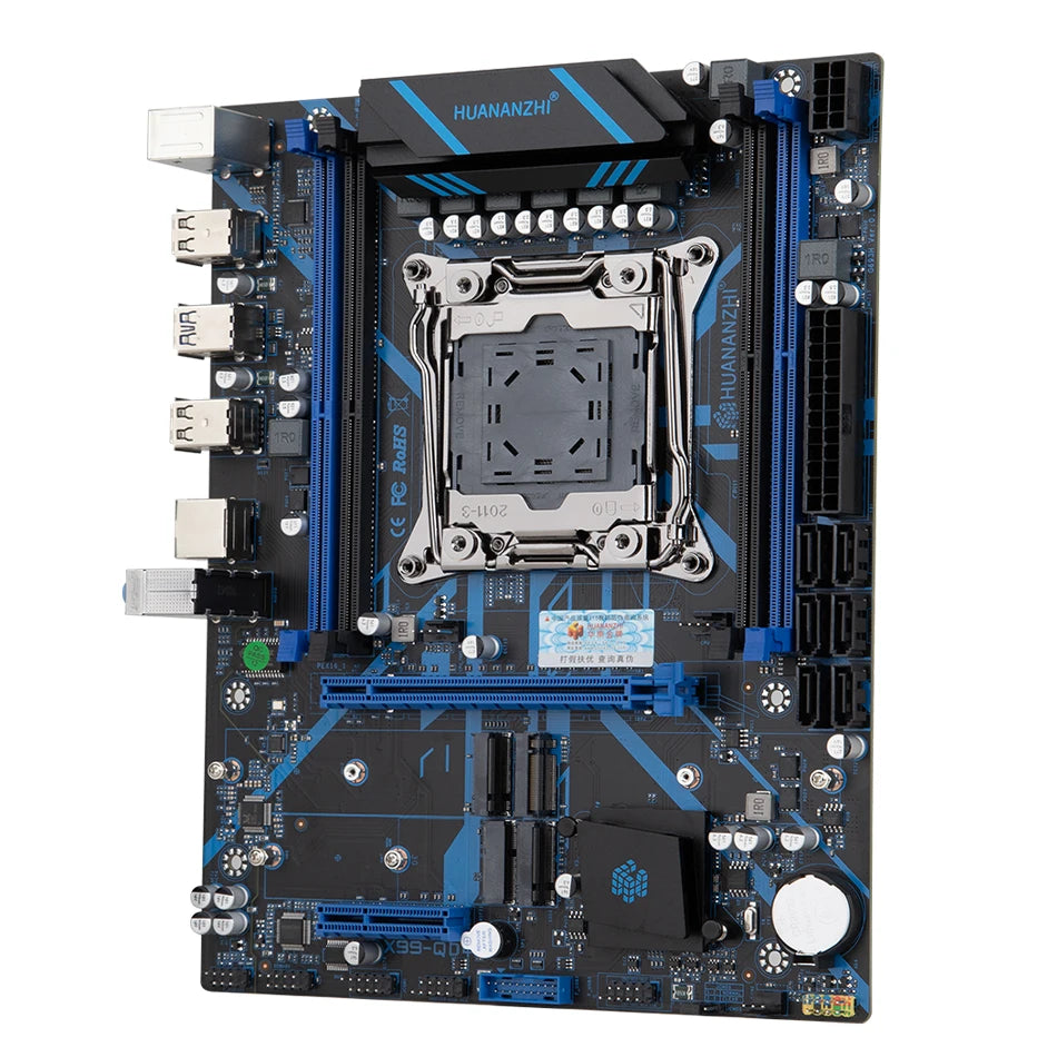 Дънна платка HUANANZHI X99 QD4 LGA 2011-3 XEON X99 Intel E5 2640 2666 2670 2696 V3 V4, поддръжка на DDR4 RECC NON-ECC памет NVME RU