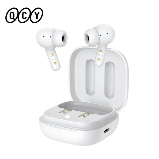 QCY T13 ANC слушалки Bluetooth 5.3 Активно шумопотискане -28dB Безжични слушалки Бързо зареждане Слушалки-капсули 0.068' Ниска латентност
