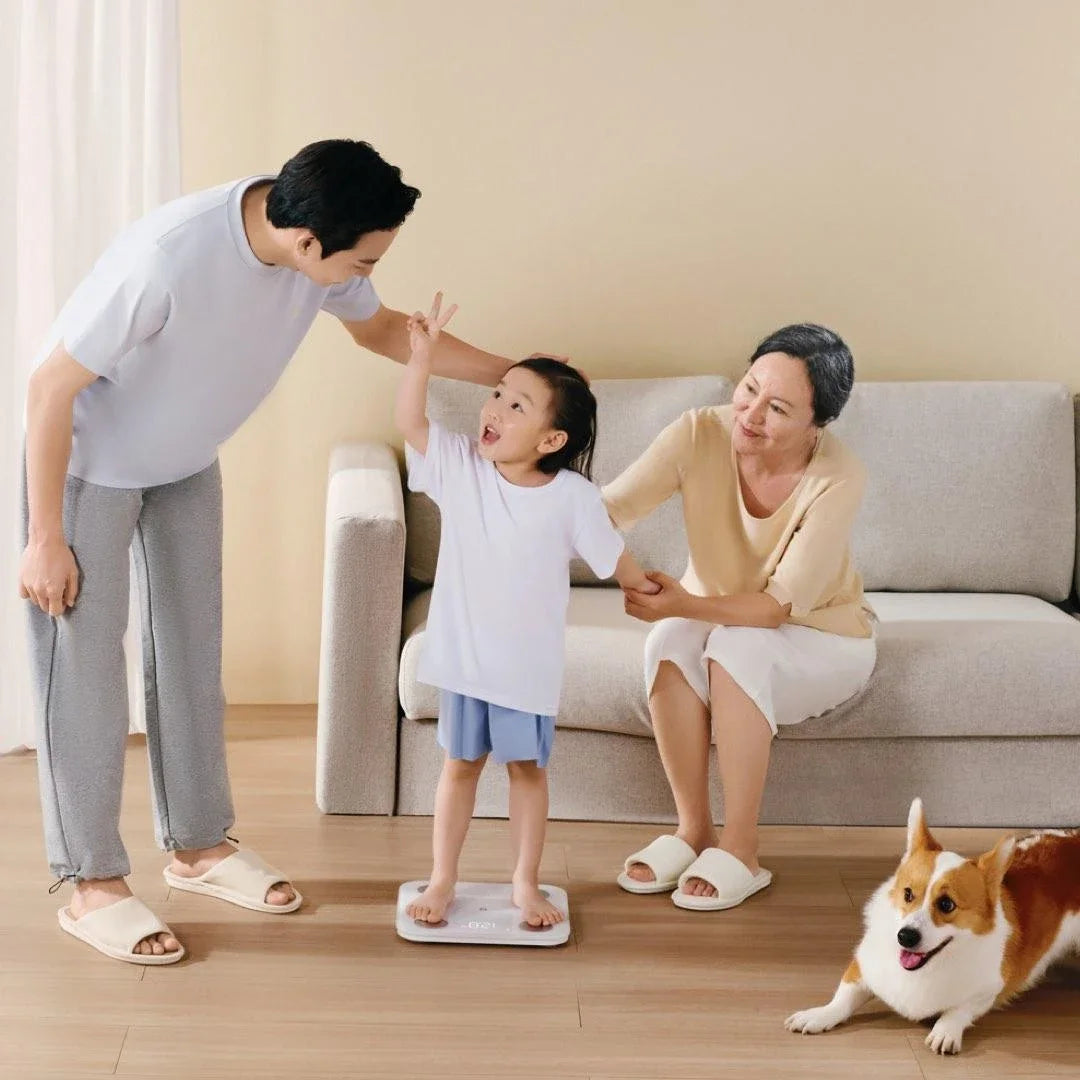 XIAOMI Телесна везна S400 Mijia Smart Home Телесна везна 150KG Bluetooth 5.0 LED дисплей Двучестотно измерване