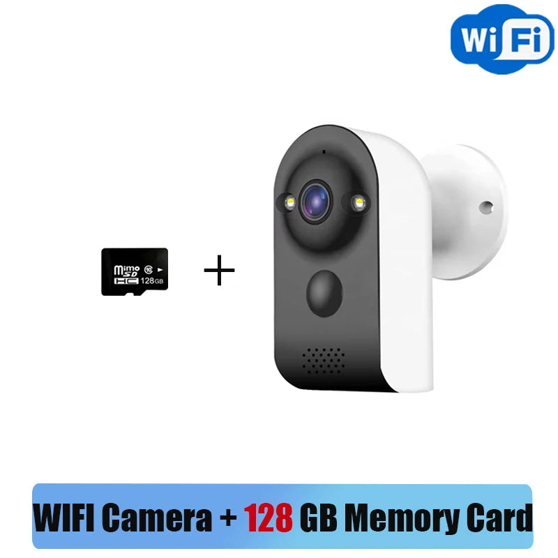 V380 PRO Мини Камера Безжична WiFi Външна Вградена Батерия PIR Видео Монитор за Засичане на Човешки Същества 5MP Домашни Камери за Видеонаблюдение