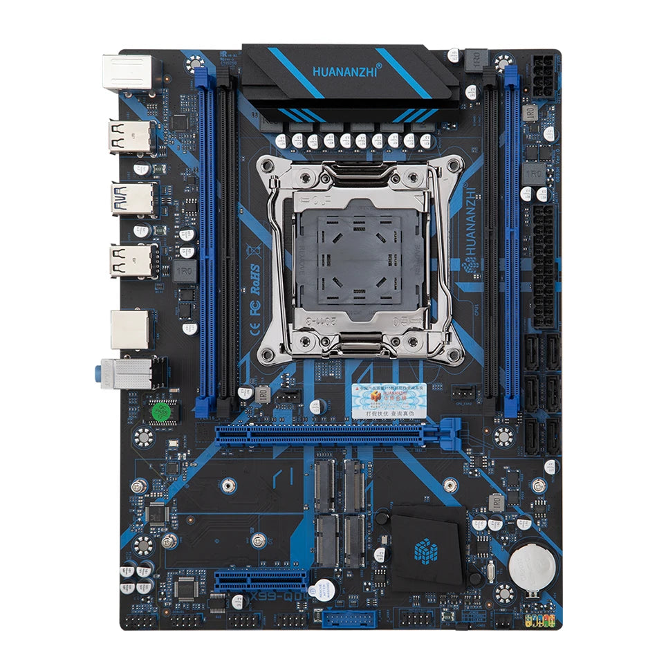 Дънна платка HUANANZHI X99 QD4 LGA 2011-3 XEON X99 Intel E5 2640 2666 2670 2696 V3 V4, поддръжка на DDR4 RECC NON-ECC памет NVME RU