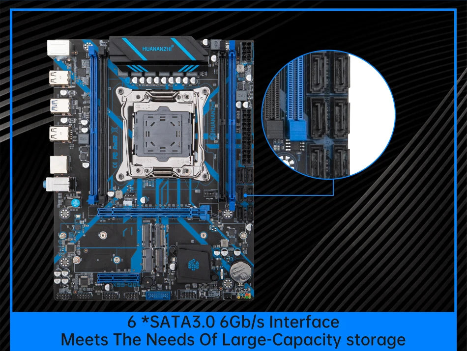 Дънна платка HUANANZHI X99 QD4 LGA 2011-3 XEON X99 Intel E5 2640 2666 2670 2696 V3 V4, поддръжка на DDR4 RECC NON-ECC памет NVME RU