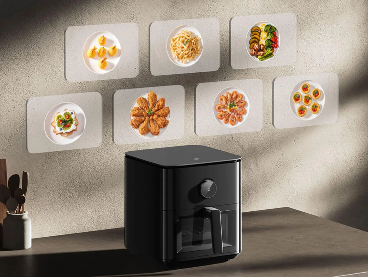 XIAOMI MIJIA Smart Air Fryer 6.5L Tender Roared Version Low Oil Light Fat Fryer Multifunctional Homemake Gearbest Cookie Firsts