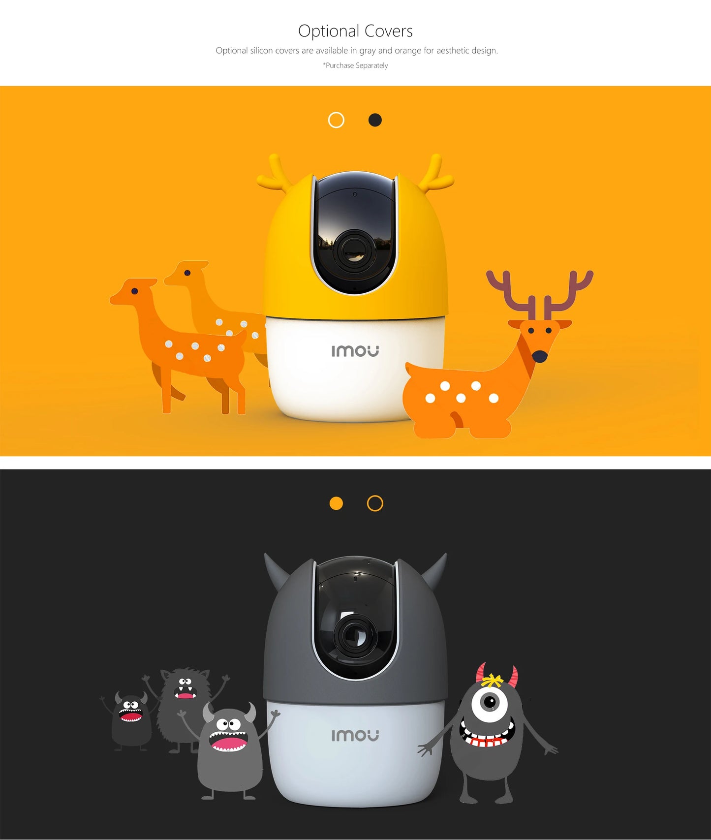 IMOU Ranger 2 4MP IP камера 360° детекция на хора бебефон домашна сигурност нощно виждане видеонаблюдение безжична Wifi камера