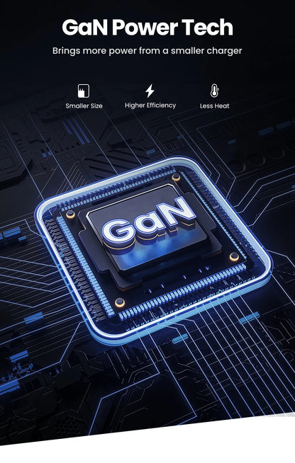 UGREEN 65W GaN зарядно устройство Quick Charge 4.0 3.0 Type C PD USB зарядно с QC 4.0 3.0 бързо зарядно за iPhone 16 15 14 Xiaomi лаптоп