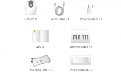 IMOU Ranger 2 4MP IP камера 360° детекция на хора бебефон домашна сигурност нощно виждане видеонаблюдение безжична Wifi камера