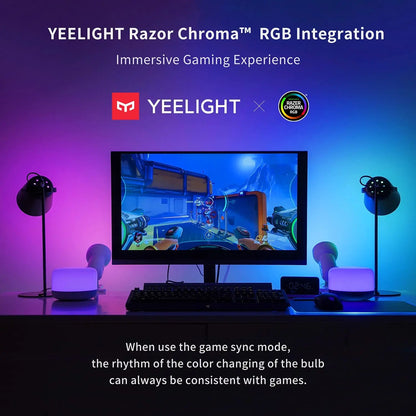 Yeelight RGB lightstrip 1S Интелигентна светлинна лента Умен дом Телефон Приложение Wi-Fi Цветна агнешка LED 2M до 10M 16 милиона 60 LED