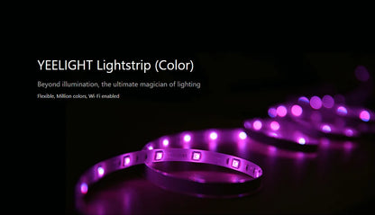 Yeelight RGB lightstrip 1S Интелигентна светлинна лента Умен дом Телефон Приложение Wi-Fi Цветна агнешка LED 2M до 10M 16 милиона 60 LED