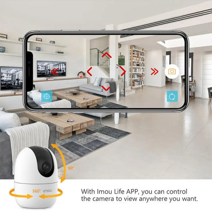 IMOU Ranger 2 4MP IP камера 360° детекция на хора бебефон домашна сигурност нощно виждане видеонаблюдение безжична Wifi камера