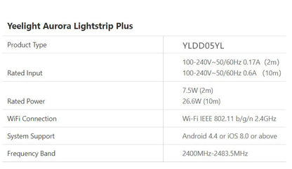 Yeelight RGB lightstrip 1S Интелигентна светлинна лента Умен дом Телефон Приложение Wi-Fi Цветна агнешка LED 2M до 10M 16 милиона 60 LED