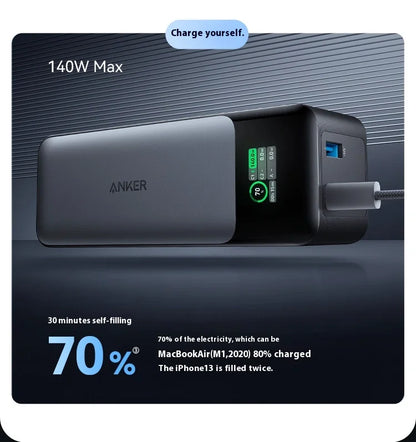 Преносима външна батерия Anker Prime 737, 140 W, двупосочно бързо зареждане, 24000 mAh, за iPhone, Pro, MacBook, лаптоп