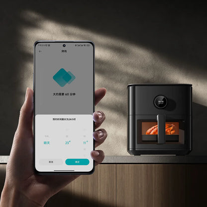 XIAOMI MIJIA Smart Air Fryer 6.5L Tender Roared Version Low Oil Light Fat Fryer Multifunctional Homemake Gearbest Cookie Firsts