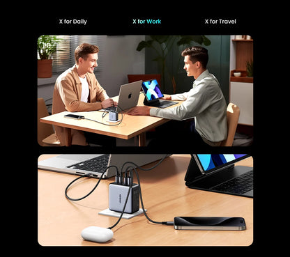 UGREEN 160W GaN зарядно устройство PD3.1 Type C QC4.0 3.0 Бързо зареждане за Macbook Pro лаптоп USB бързо зарядно за iPhone 15 Xiaomi таблет