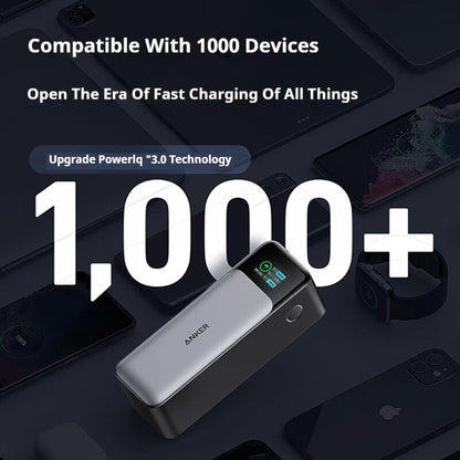 Преносима външна батерия Anker Prime 737, 140 W, двупосочно бързо зареждане, 24000 mAh, за iPhone, Pro, MacBook, лаптоп