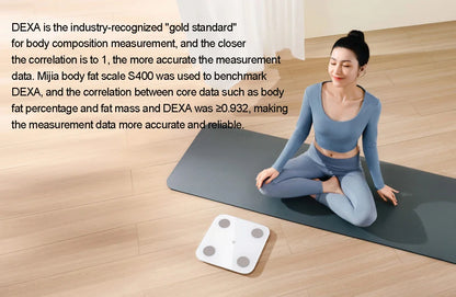 XIAOMI Телесна везна S400 Mijia Smart Home Телесна везна 150KG Bluetooth 5.0 LED дисплей Двучестотно измерване