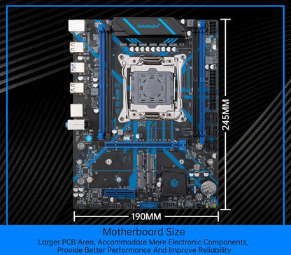 Дънна платка HUANANZHI X99 QD4 LGA 2011-3 XEON X99 Intel E5 2640 2666 2670 2696 V3 V4, поддръжка на DDR4 RECC NON-ECC памет NVME RU