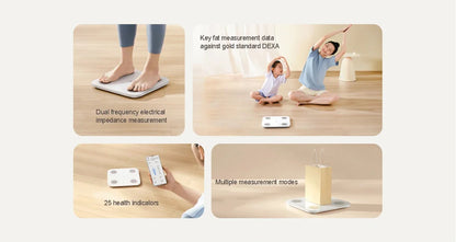 XIAOMI Телесна везна S400 Mijia Smart Home Телесна везна 150KG Bluetooth 5.0 LED дисплей Двучестотно измерване