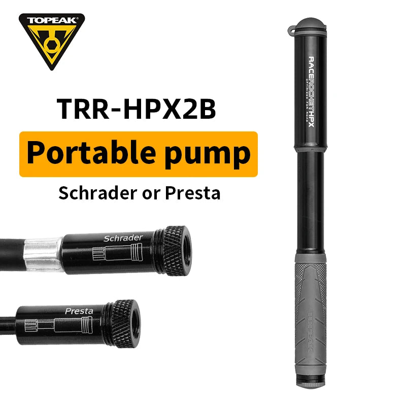 Велосипедна помпа Topeak 160/120psi, мини ръчна помпа за високо налягане, алуминиева сплав, скрит маркуч, Schrader Presta Valve, помпа за велосипеди