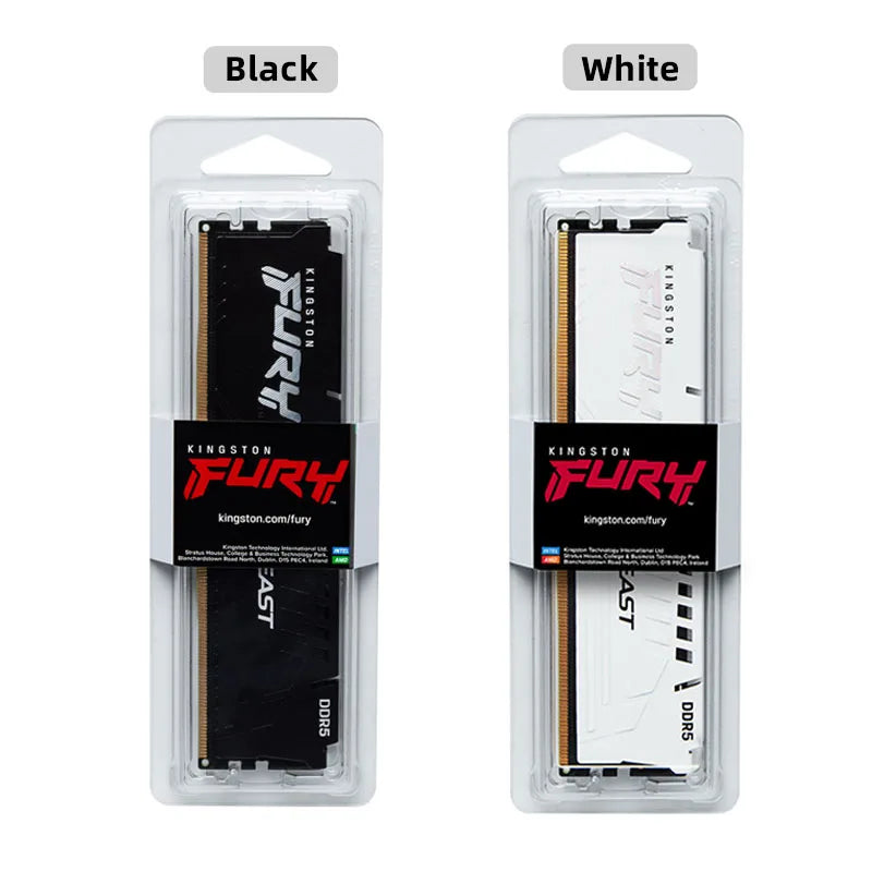 Kingston FURY Beast DDR5 8GB 16GB 4800MHz 32GB 5200MHz 5600MHz 6000MHz 6400MHz Дънна платка за настолен компютър AMD Intel CPU 288Pin DIMM PC5