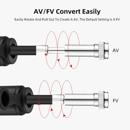 Велосипедна помпа ROCKBROS, мини преносима, 160 PIS, високо налягане, AV/FV, MTB, шосеен велосипед, аксесоари за колоездене