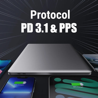 Зарядно устройство VOLTME GaN 140W USB Type C PD3.1 Fast Charge за Macbook pro 16″ Quick Charge 5.0 Зарядно за телефон за iPhone 15 Pro Max