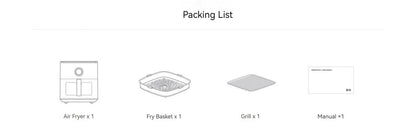 XIAOMI MIJIA Smart Air Fryer 6.5L Tender Roared Version Low Oil Light Fat Fryer Multifunctional Homemake Gearbest Cookie Firsts