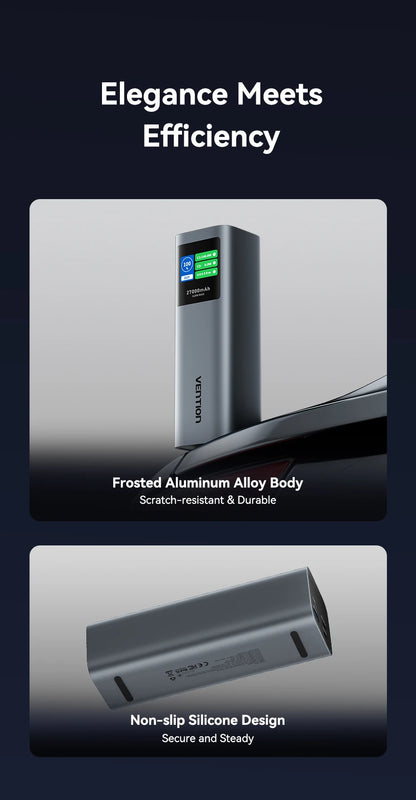 Преносима външна батерия Vention 140W 100W 27000mAh PD с бързо зареждане и външна батерия за лаптоп Xiaomi Macbook