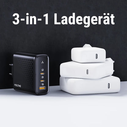 Зарядно устройство VOLTME GaN 140W USB Type C PD3.1 Fast Charge за Macbook pro 16″ Quick Charge 5.0 Зарядно за телефон за iPhone 15 Pro Max