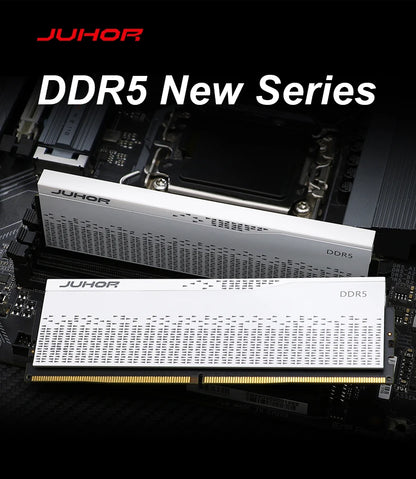 JUHOR Памет Ram DDR5 RAM 16GB 32GB 5600MHz 6000MHz 6400MHz 6800MHz 7200MHz Направи си сам компютърна гейминг памет за настолни компютри