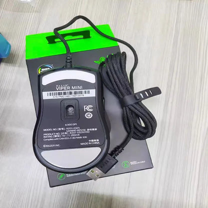 Мишка Razer Viper Mini версия на Viper Mini Cable Gaming, точна, чувствителна на натиск, позволяваща ви да играете с една стъпка по-бързо, за възрастни, рожден ден