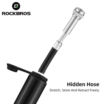 Велосипедна помпа ROCKBROS, мини преносима, 160 PIS, високо налягане, AV/FV, MTB, шосеен велосипед, аксесоари за колоездене