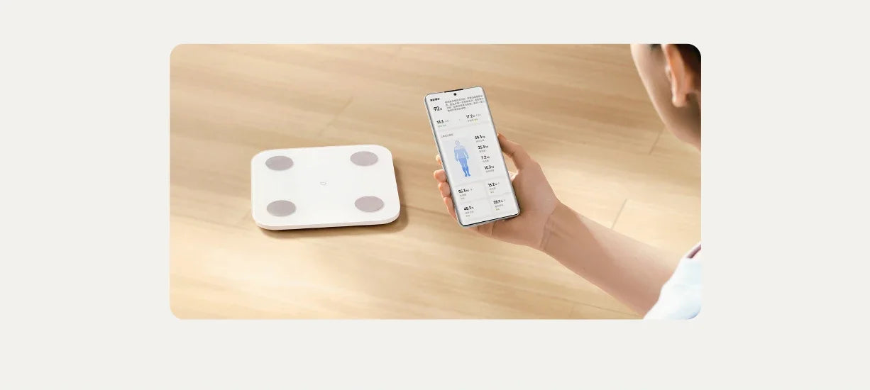 XIAOMI Телесна везна S400 Mijia Smart Home Телесна везна 150KG Bluetooth 5.0 LED дисплей Двучестотно измерване