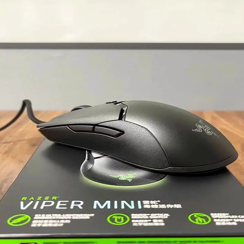 Мишка Razer Viper Mini версия на Viper Mini Cable Gaming, точна, чувствителна на натиск, позволяваща ви да играете с една стъпка по-бързо, за възрастни, рожден ден