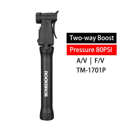 Велосипедна помпа ROCKBROS, мини преносима, 160 PIS, високо налягане, AV/FV, MTB, шосеен велосипед, аксесоари за колоездене