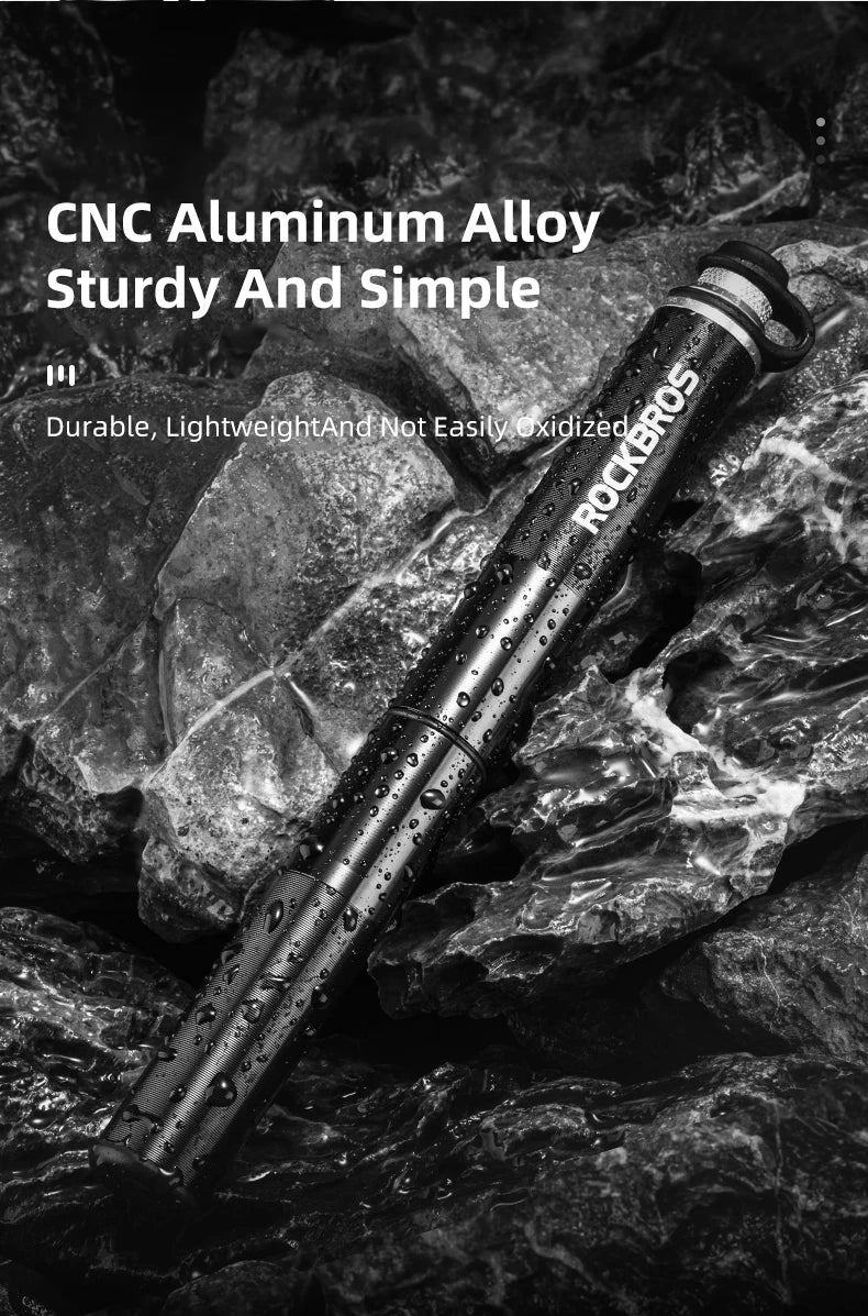 Велосипедна помпа ROCKBROS, мини преносима, 160 PIS, високо налягане, AV/FV, MTB, шосеен велосипед, аксесоари за колоездене