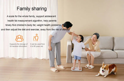 XIAOMI Телесна везна S400 Mijia Smart Home Телесна везна 150KG Bluetooth 5.0 LED дисплей Двучестотно измерване